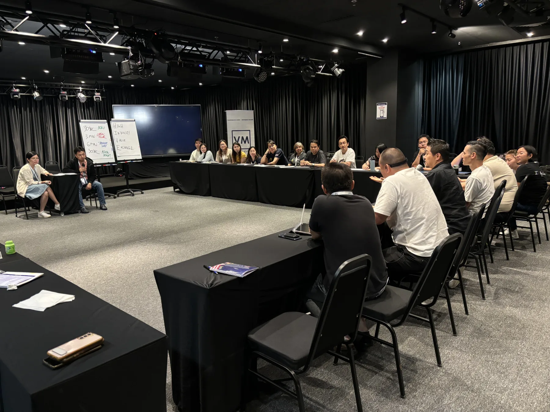Boardroom and discussion setup at Magic Dojo Event Hall