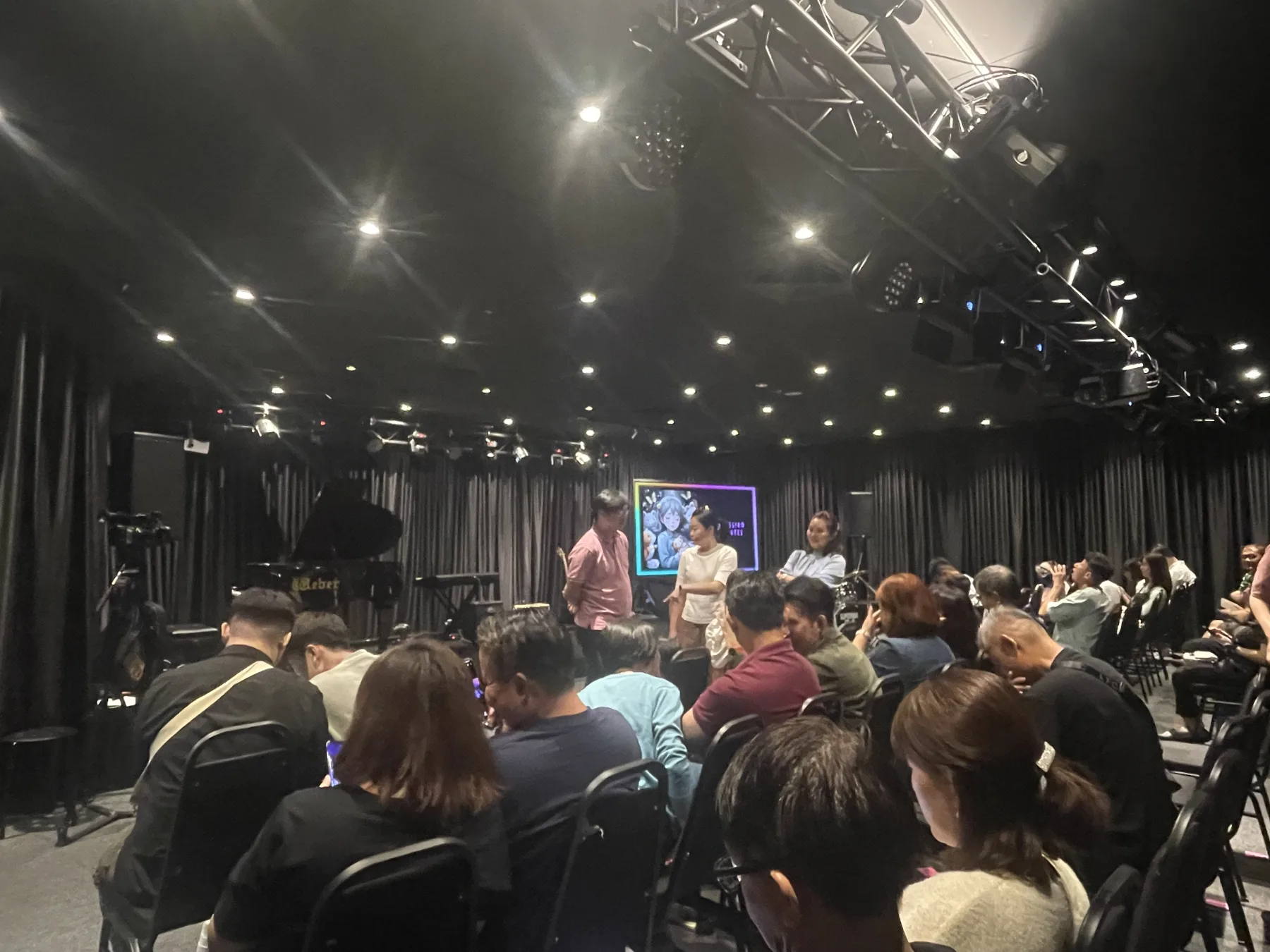 Audience at a live music concert at Magic Dojo Event Hall