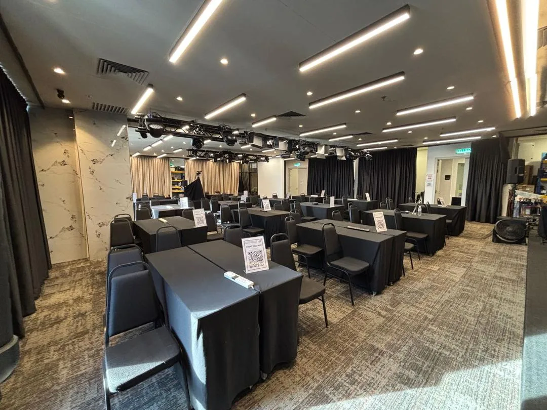 Classroom training layout at Magic Dojo Event Hall