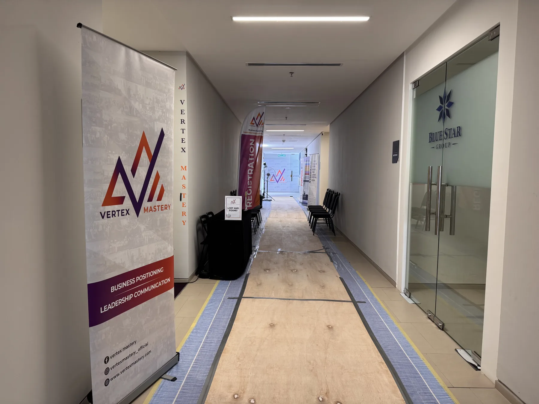 Arrival and waiting area at Magic Dojo Event Hall